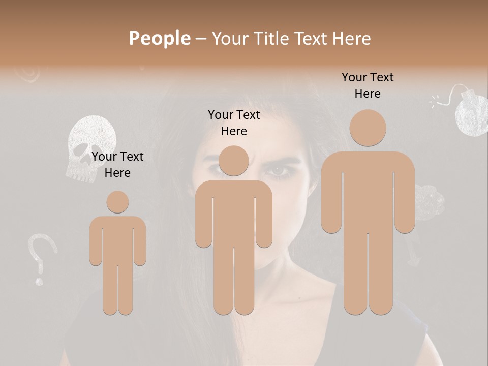 Stimmungsschwankungen Konflikt Weiblich PowerPoint Template