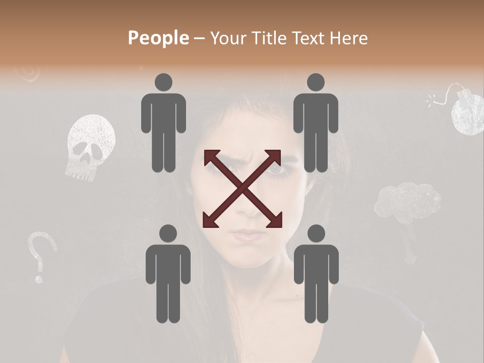 Stimmungsschwankungen Konflikt Weiblich PowerPoint Template