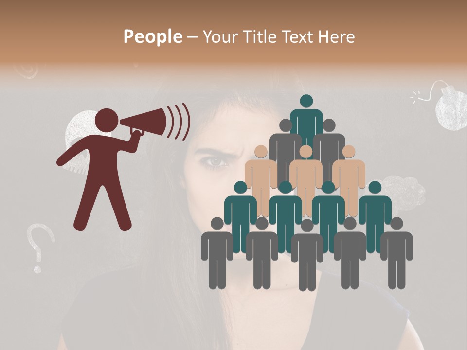 Stimmungsschwankungen Konflikt Weiblich PowerPoint Template