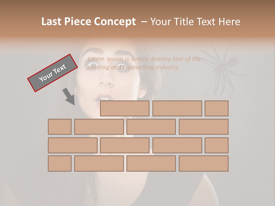 Kellerspinne Keller Angst PowerPoint Template