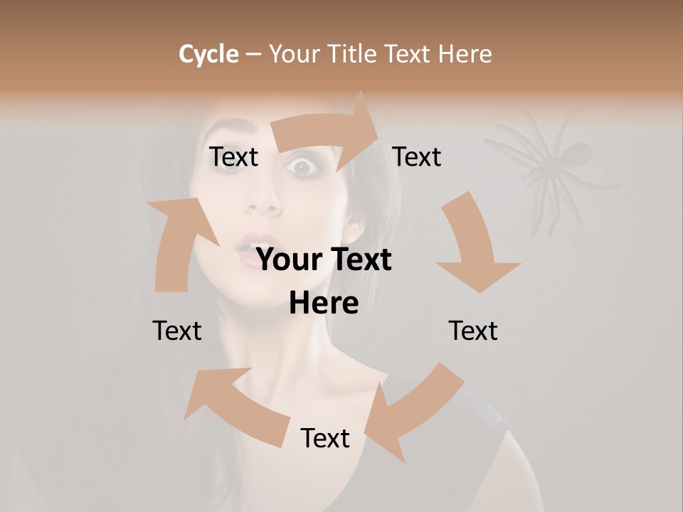 Kellerspinne Keller Angst PowerPoint Template