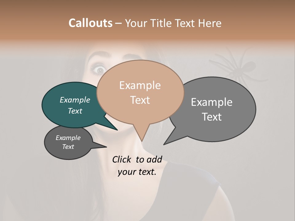 Kellerspinne Keller Angst PowerPoint Template