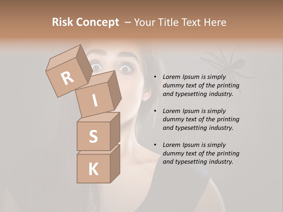 Kellerspinne Keller Angst PowerPoint Template