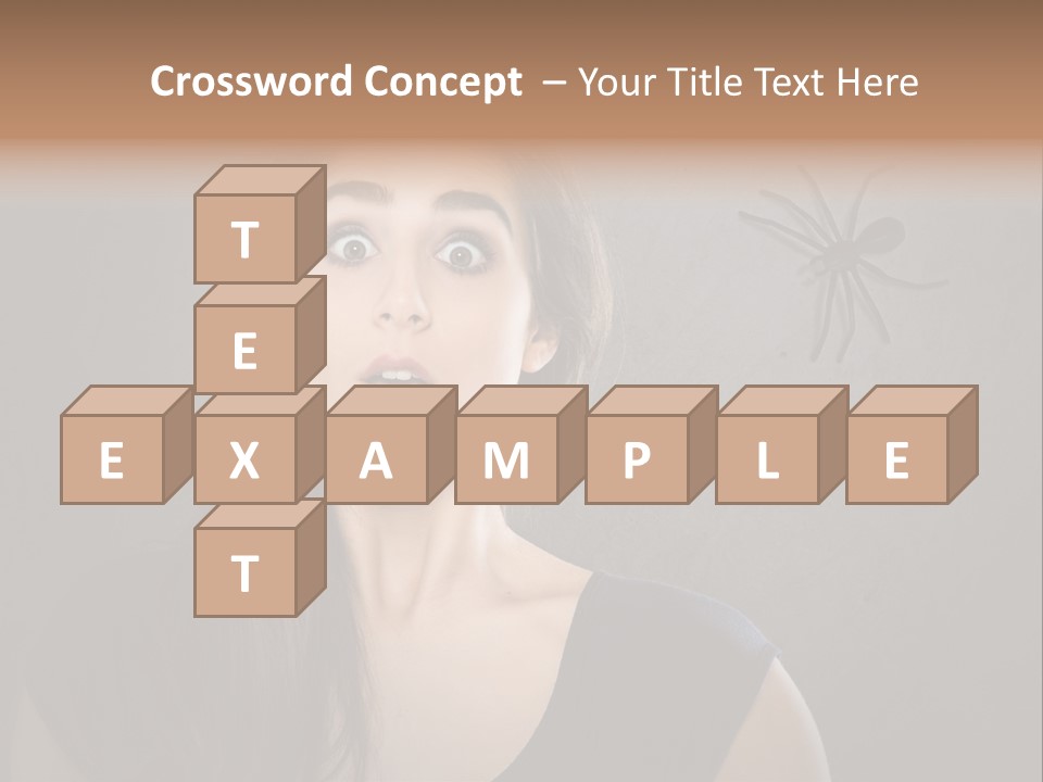Kellerspinne Keller Angst PowerPoint Template