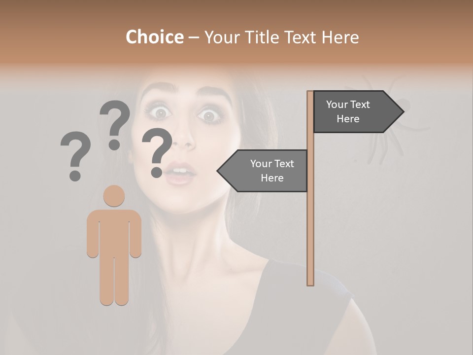 Kellerspinne Keller Angst PowerPoint Template