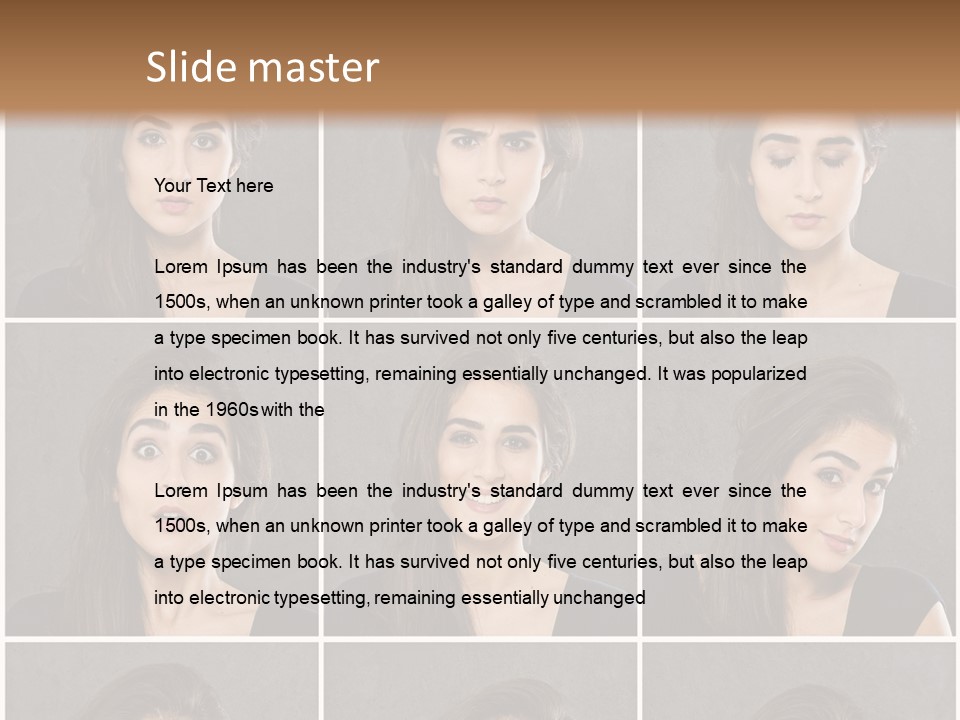 Traurig Stimmung Sympathisch PowerPoint Template