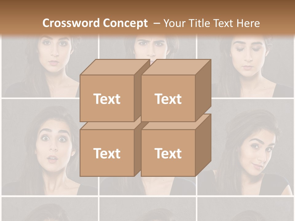 Traurig Stimmung Sympathisch PowerPoint Template