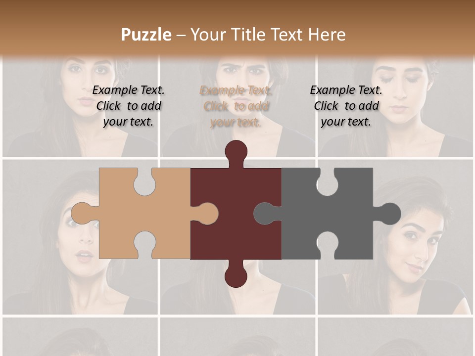 Traurig Stimmung Sympathisch PowerPoint Template