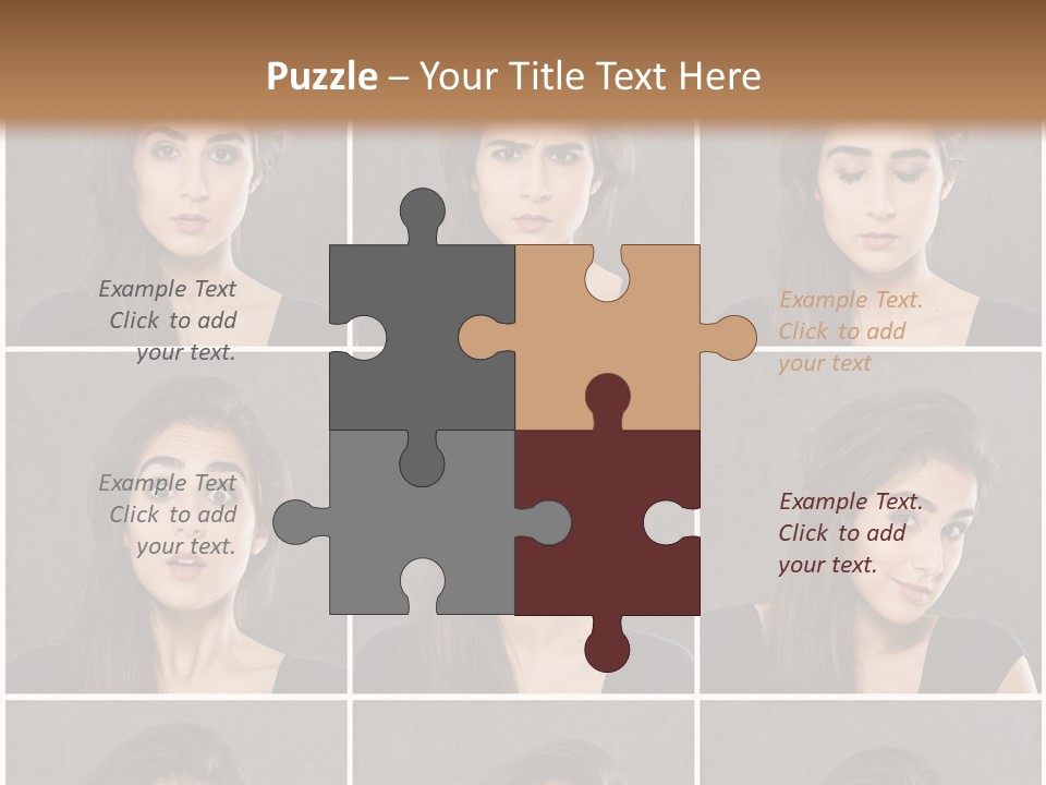 Traurig Stimmung Sympathisch PowerPoint Template