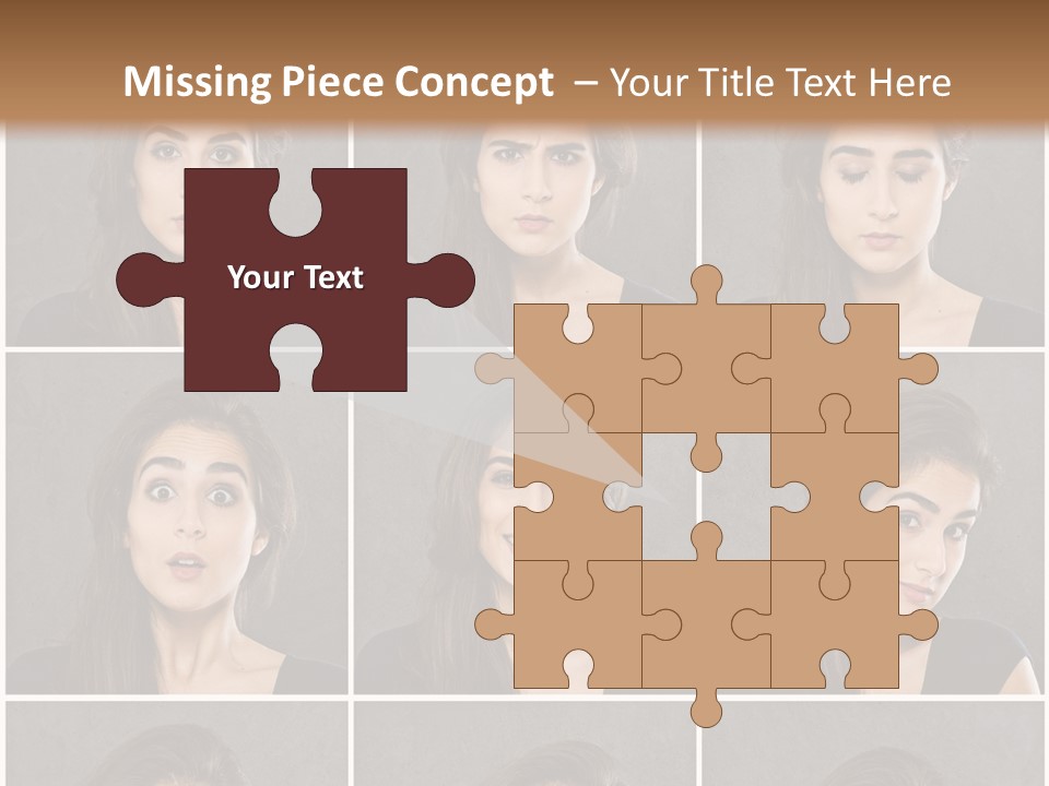 Traurig Stimmung Sympathisch PowerPoint Template