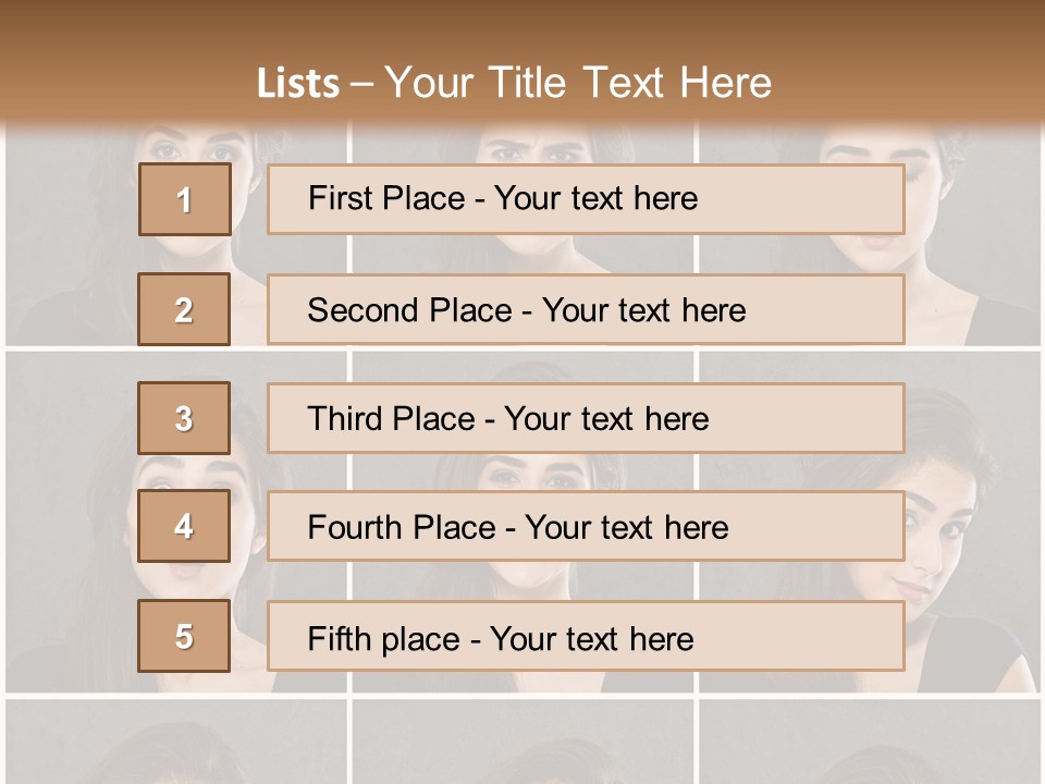 Traurig Stimmung Sympathisch PowerPoint Template