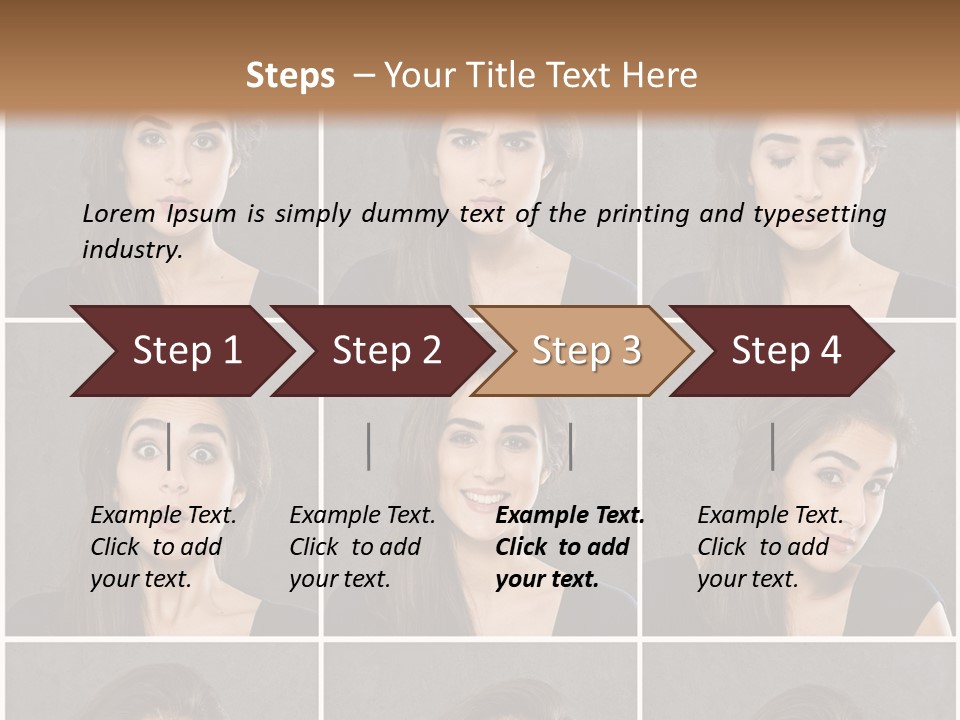 Traurig Stimmung Sympathisch PowerPoint Template