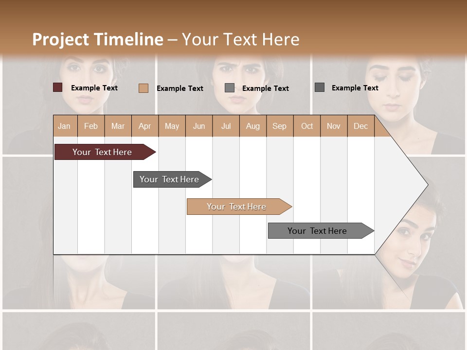 Traurig Stimmung Sympathisch PowerPoint Template
