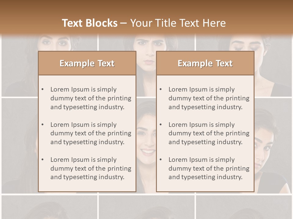 Traurig Stimmung Sympathisch PowerPoint Template