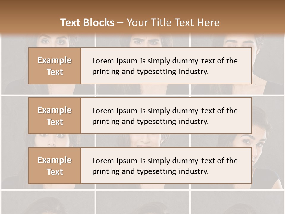 Traurig Stimmung Sympathisch PowerPoint Template