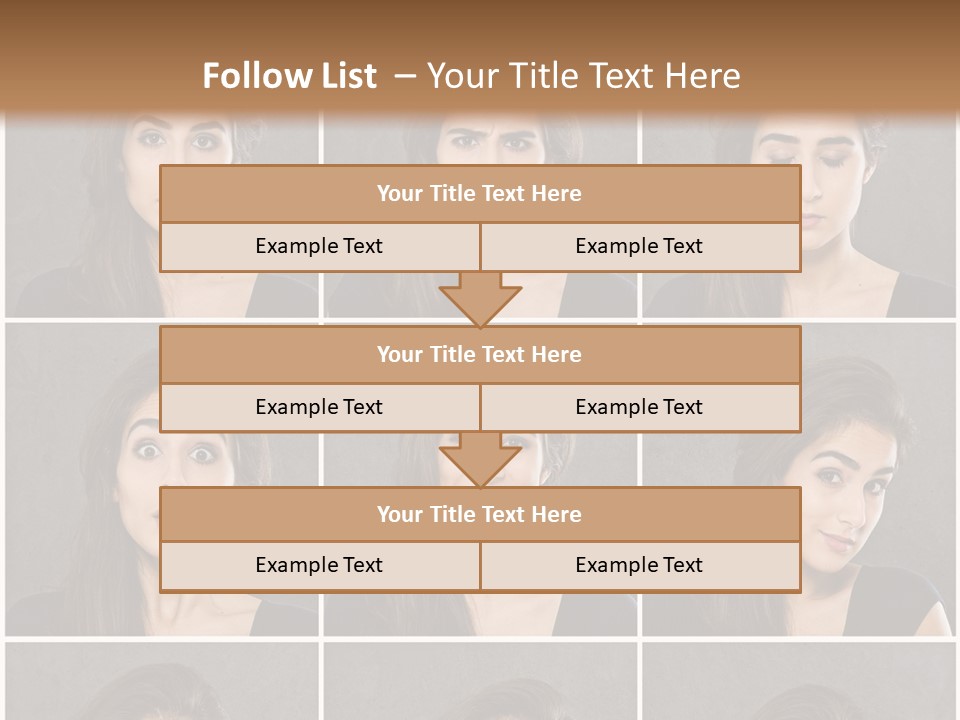 Traurig Stimmung Sympathisch PowerPoint Template