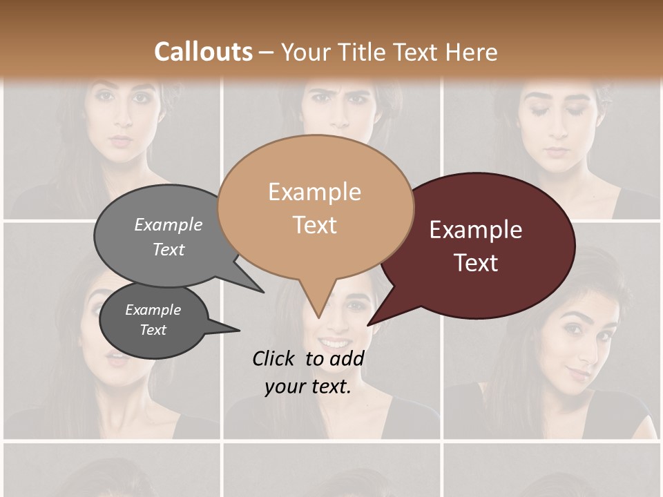 Traurig Stimmung Sympathisch PowerPoint Template