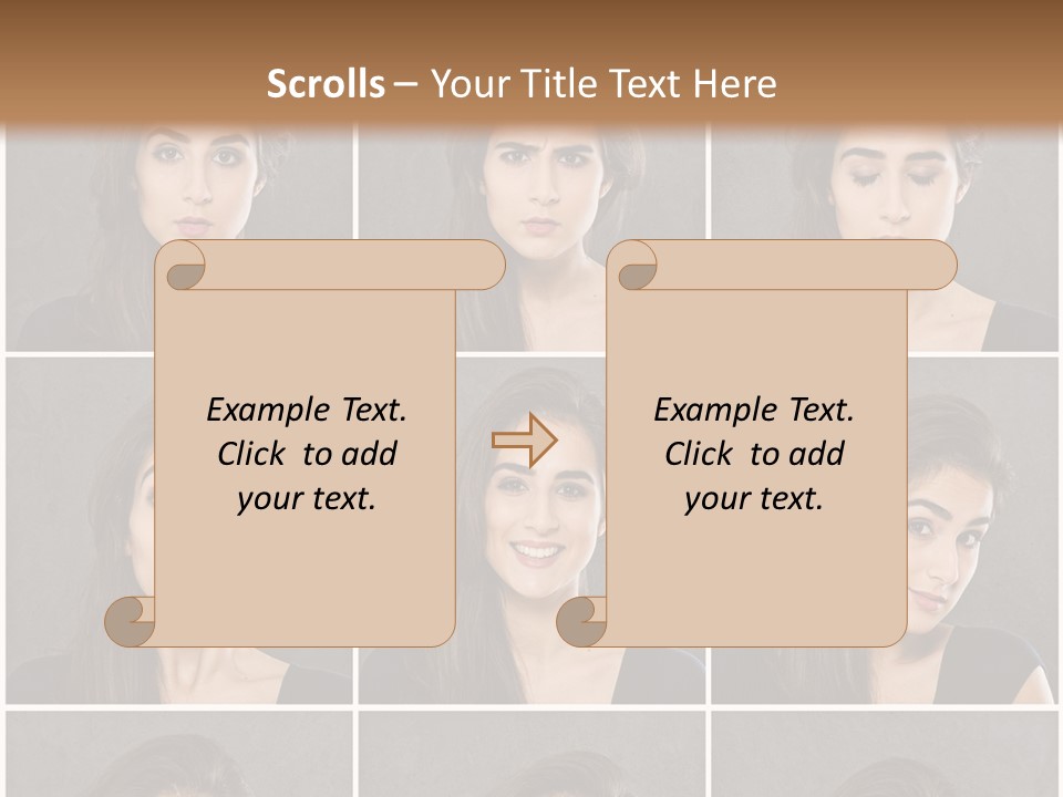 Traurig Stimmung Sympathisch PowerPoint Template