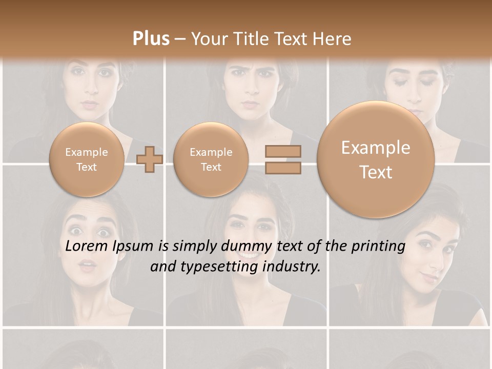 Traurig Stimmung Sympathisch PowerPoint Template