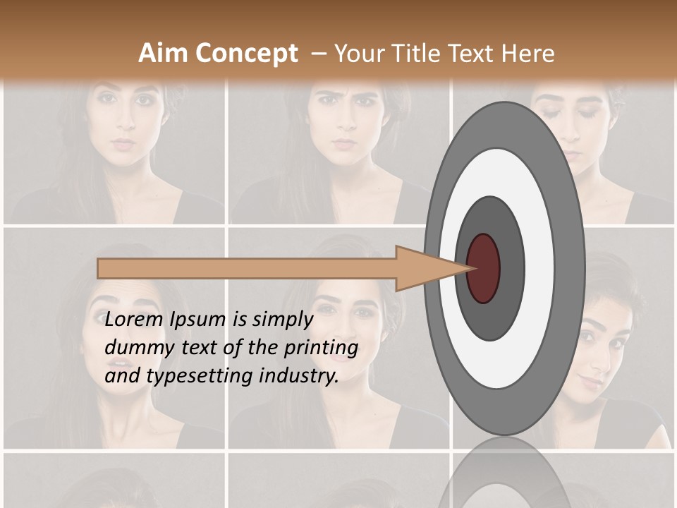 Traurig Stimmung Sympathisch PowerPoint Template