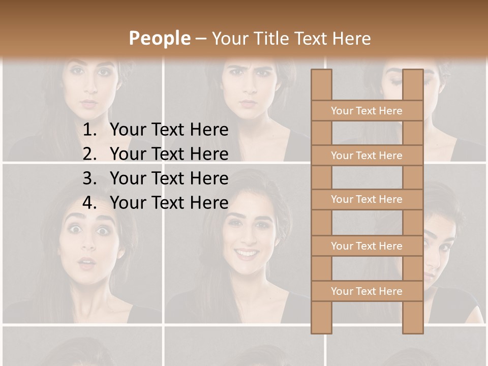 Traurig Stimmung Sympathisch PowerPoint Template