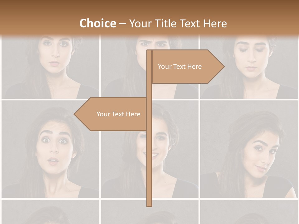 Traurig Stimmung Sympathisch PowerPoint Template