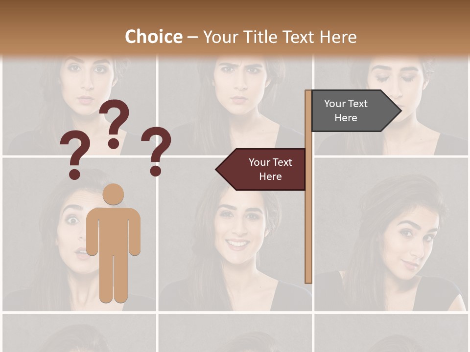 Traurig Stimmung Sympathisch PowerPoint Template