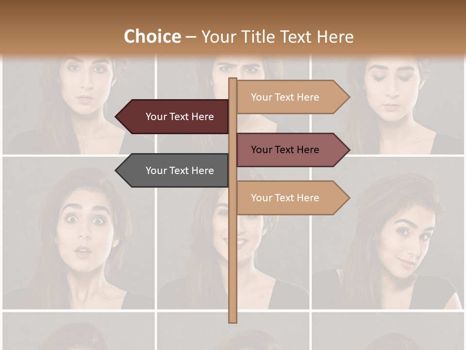 Traurig Stimmung Sympathisch PowerPoint Template