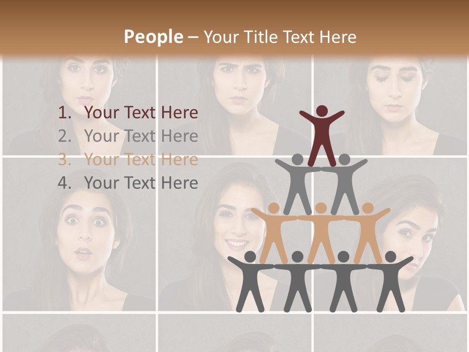 Traurig Stimmung Sympathisch PowerPoint Template