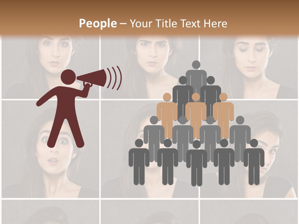 Traurig Stimmung Sympathisch PowerPoint Template