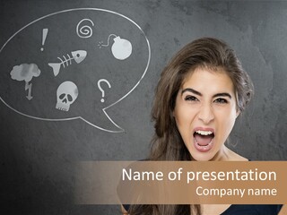 Tobsucht Emotion Schlecht PowerPoint Template