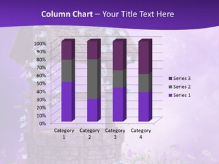 Fioletowy Zaczarowany Stokrotka PowerPoint Template