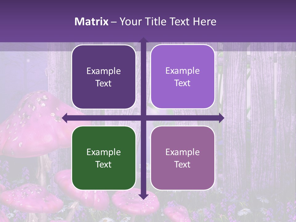 Ilustracja Muchomor Grzyb PowerPoint Template