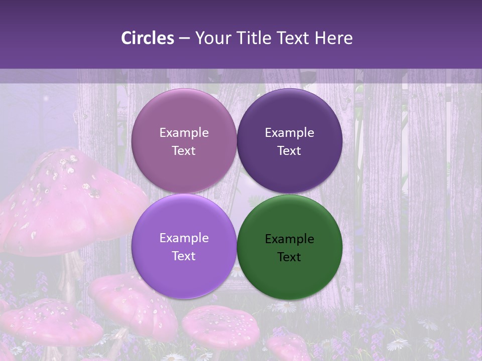 Ilustracja Muchomor Grzyb PowerPoint Template