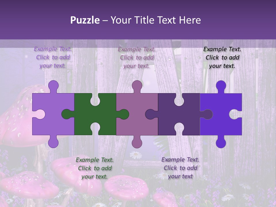 Ilustracja Muchomor Grzyb PowerPoint Template