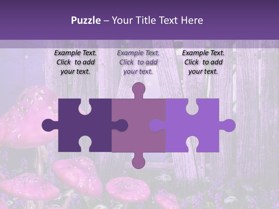 Ilustracja Muchomor Grzyb PowerPoint Template