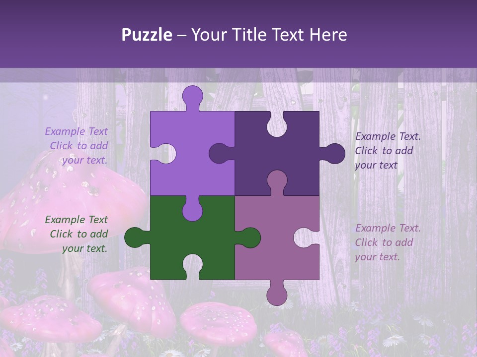 Ilustracja Muchomor Grzyb PowerPoint Template