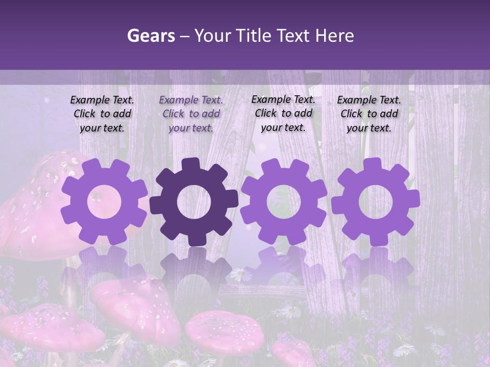 Ilustracja Muchomor Grzyb PowerPoint Template