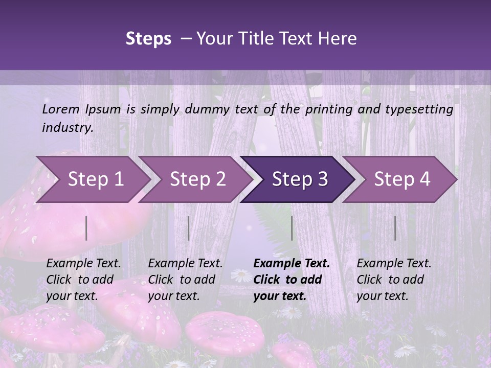 Ilustracja Muchomor Grzyb PowerPoint Template