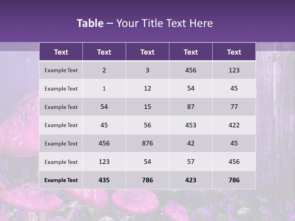 Ilustracja Muchomor Grzyb PowerPoint Template