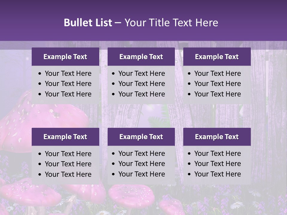 Ilustracja Muchomor Grzyb PowerPoint Template