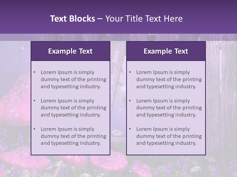 Ilustracja Muchomor Grzyb PowerPoint Template