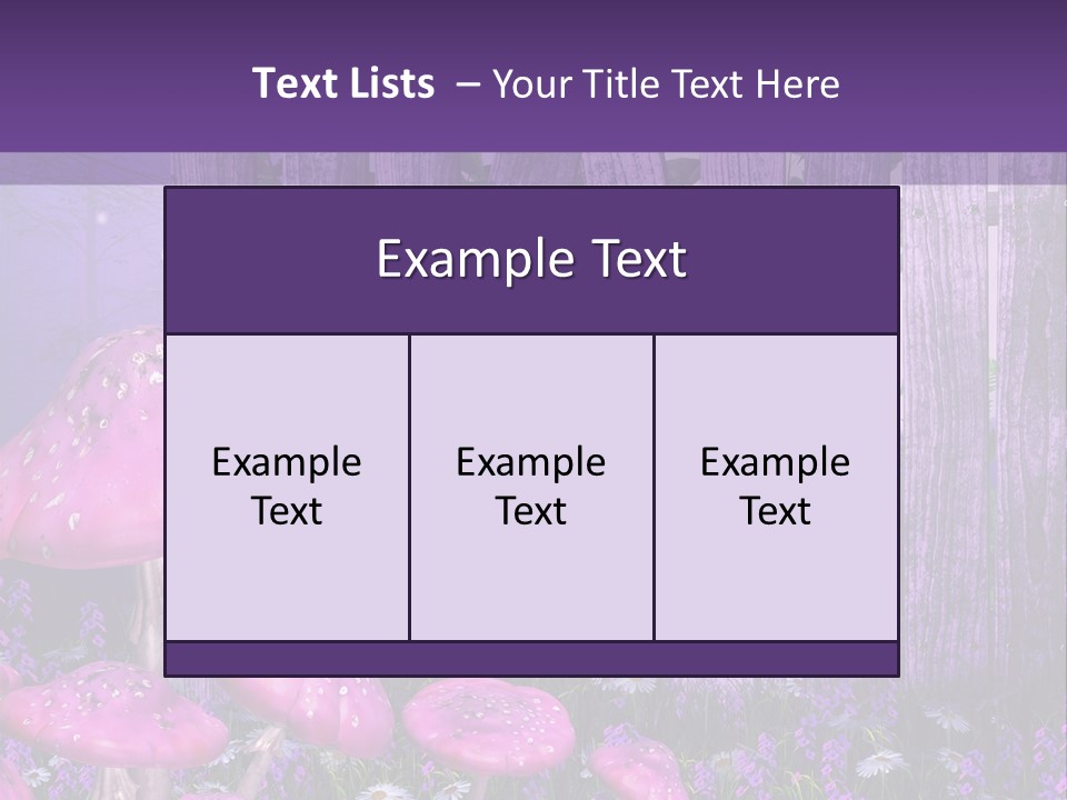 Ilustracja Muchomor Grzyb PowerPoint Template
