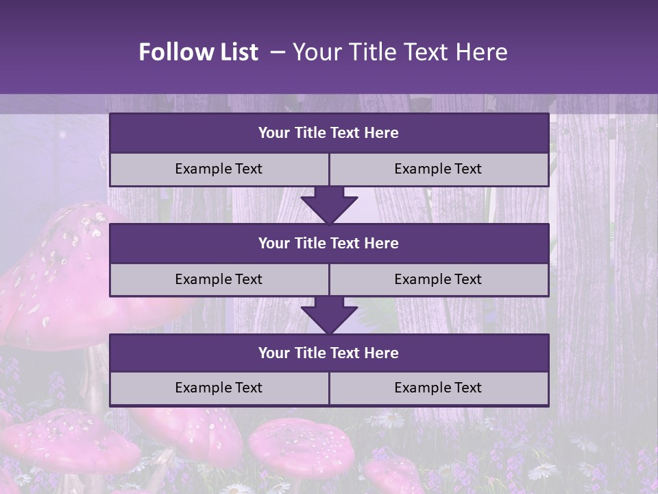Ilustracja Muchomor Grzyb PowerPoint Template