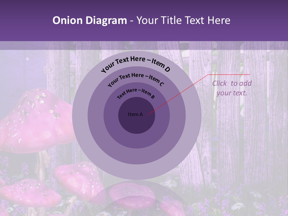 Ilustracja Muchomor Grzyb PowerPoint Template