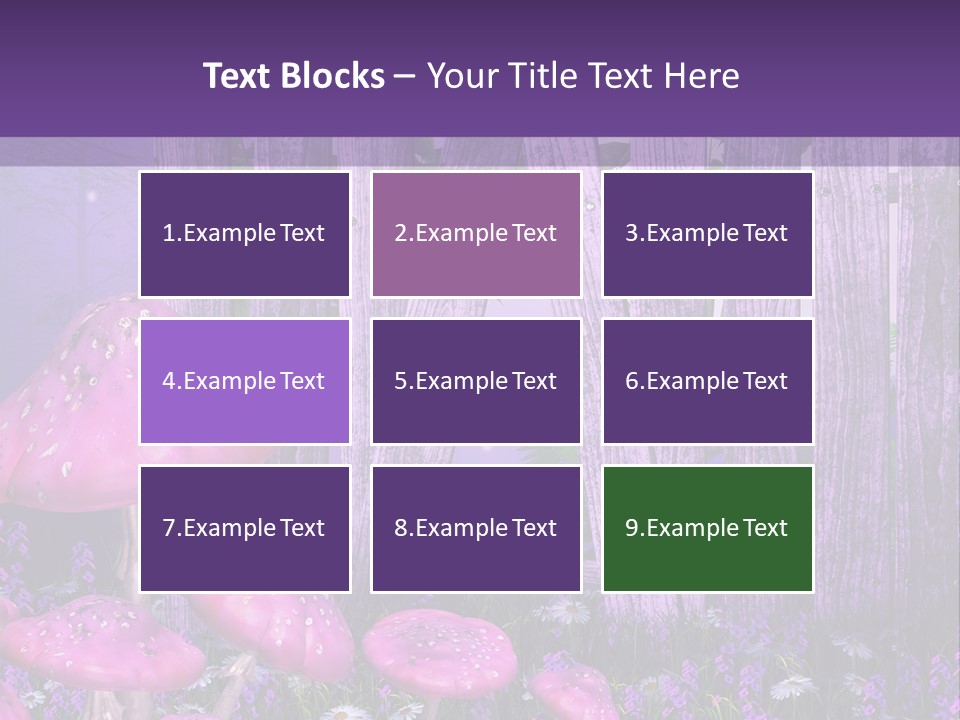 Ilustracja Muchomor Grzyb PowerPoint Template