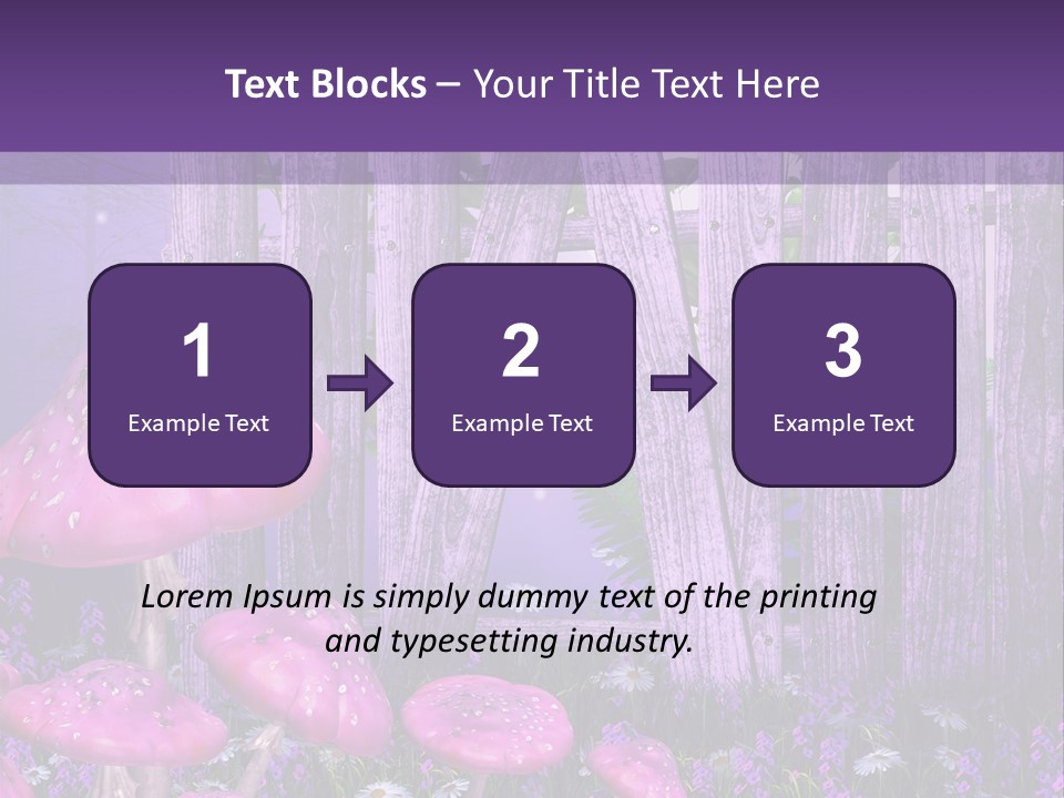 Ilustracja Muchomor Grzyb PowerPoint Template