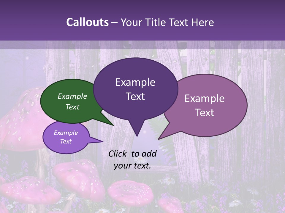Ilustracja Muchomor Grzyb PowerPoint Template