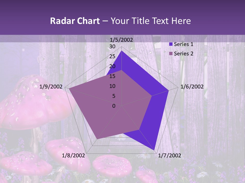Ilustracja Muchomor Grzyb PowerPoint Template