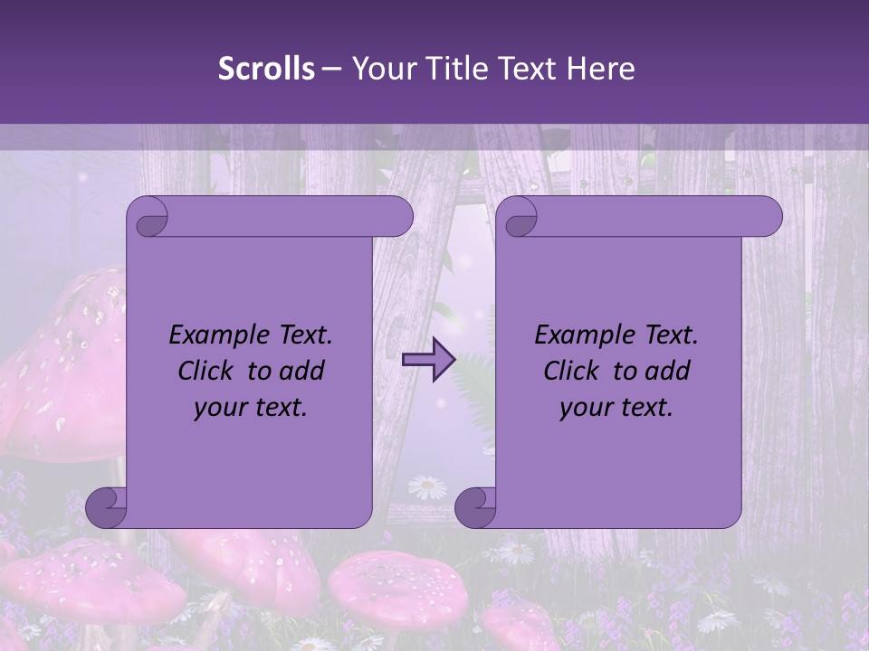 Ilustracja Muchomor Grzyb PowerPoint Template